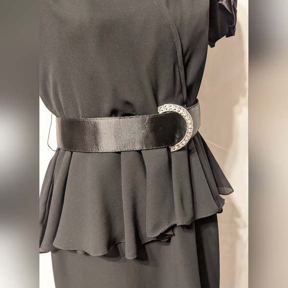 ILGWU MADE IN THE USA BLACK COCKTAIL DRESS! - Picture 5 of 6